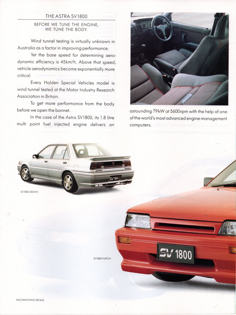 1989 HSV Holden VN Commodore SV 3800 & LD Astra SV 1800  Page 2